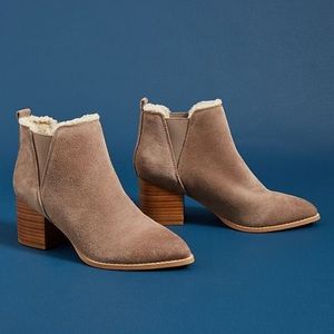 Liendo by Seychelles Suede Shearling-Lined Booties